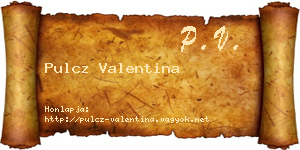 Pulcz Valentina névjegykártya